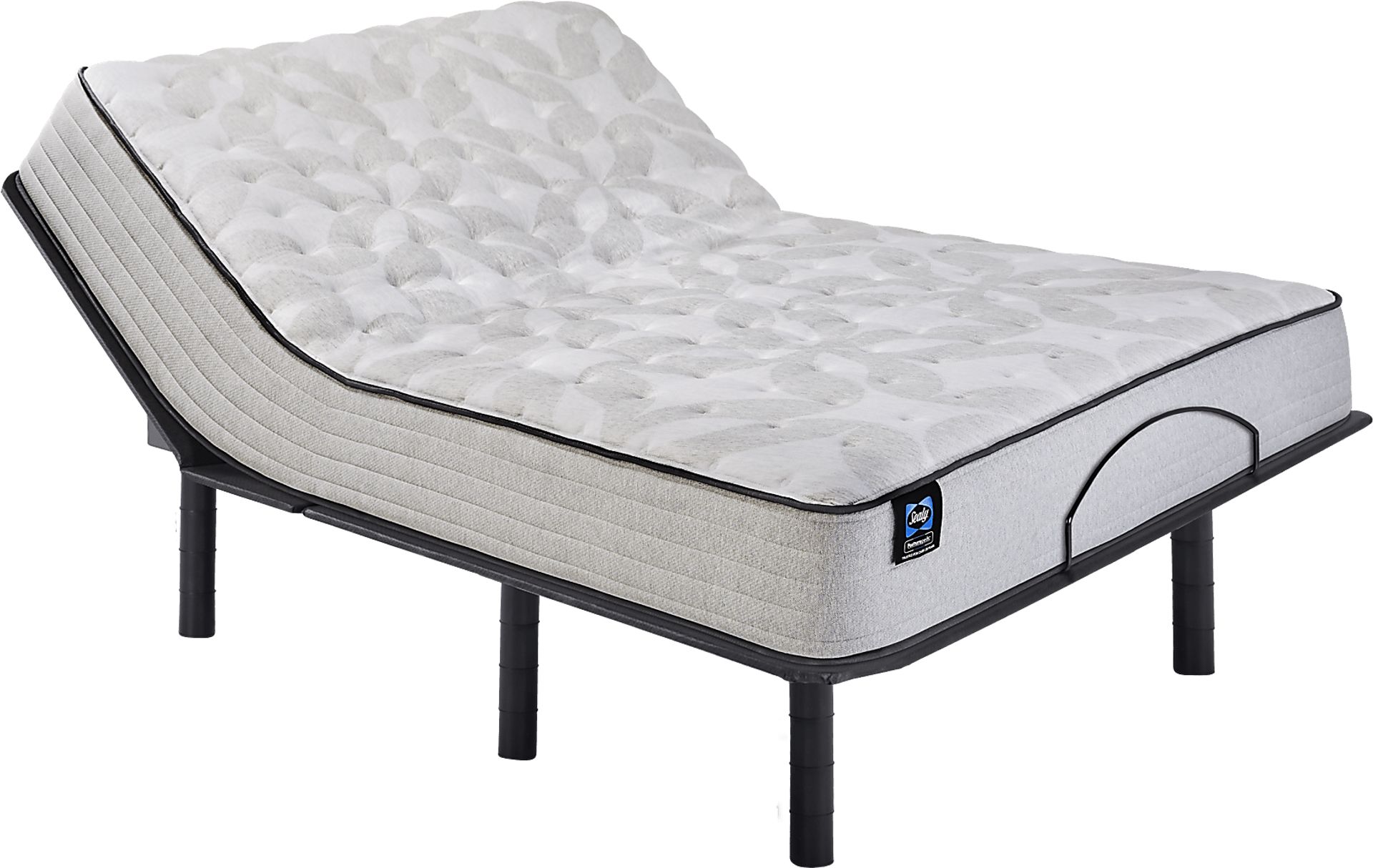 Sealy Posturepedic Beaufort King Mattress with Head Up Only Base - Image 1