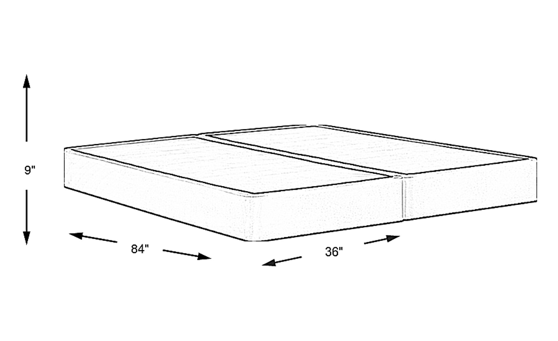 Dimension Image. Please refer to the Dimension Tab on this page for dimension details.