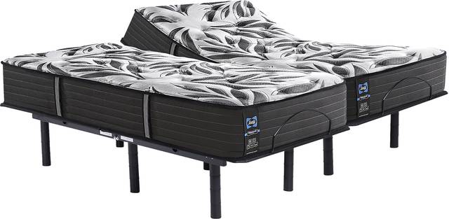 Sealy Posturepedic Colliford Split King Mattress Set with Head Up Only Base - Thumbnail - Image 1
