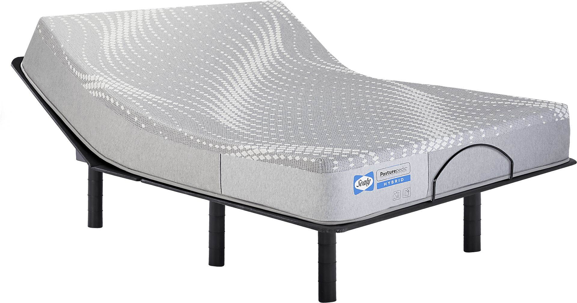 Sealy Posturepedic Elder Creek Queen Mattress with Head Up Only Base - Image 1