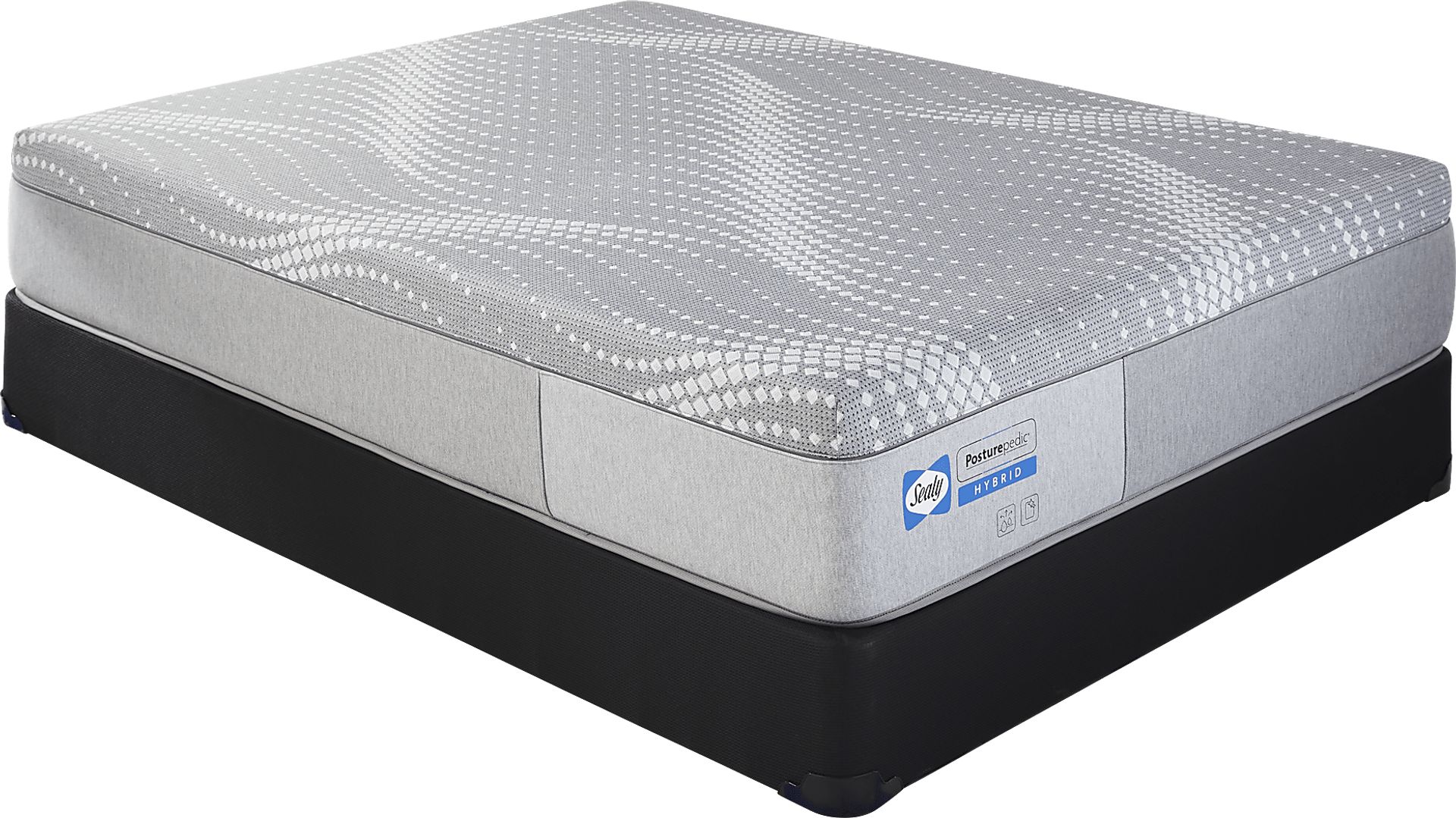 Sealy Posturepedic Fawn Court Low Profile Queen Mattress Set - Image 1