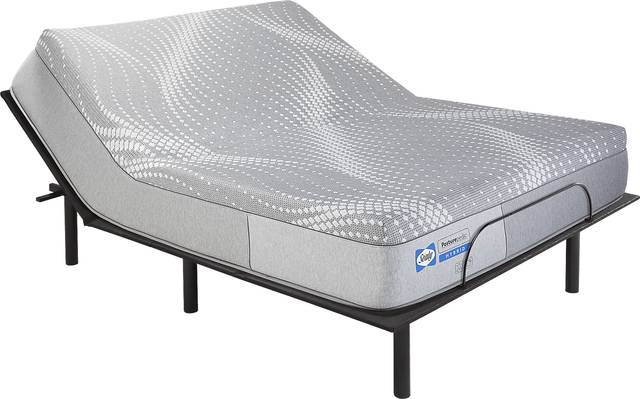 Sealy Posturepedic Fawn Court Queen Mattress with Head Up Only Base - Thumbnail - Image 1