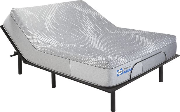Sealy Posturepedic Fawn Court Queen Mattress with Head Up Only Base