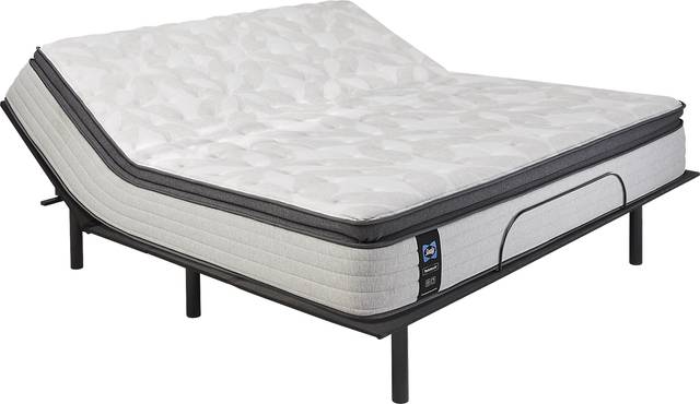 Sealy Posturepedic Greenhaven King Mattress with Head Up Only Base - Thumbnail - Image 1