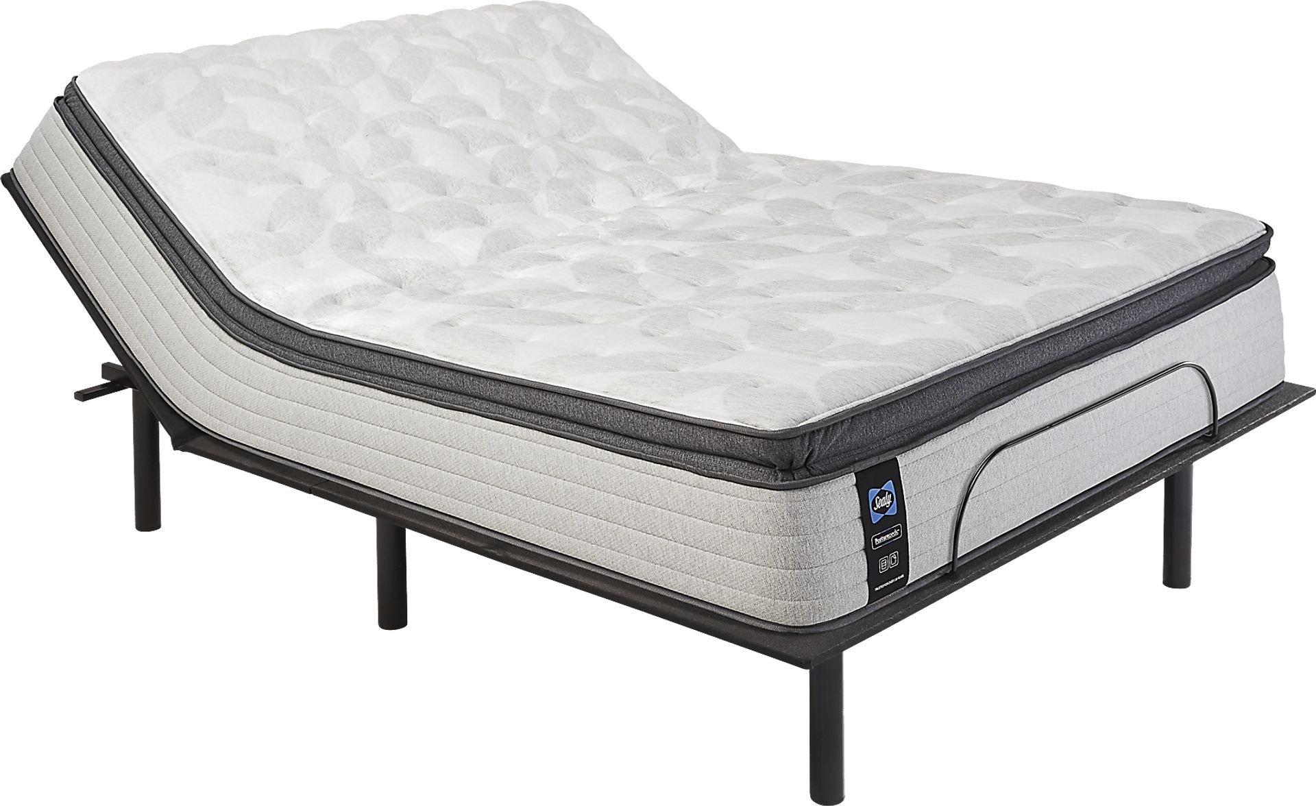 Sealy Posturepedic Greenhaven Queen Mattress with Head Up Only Base - Image 1