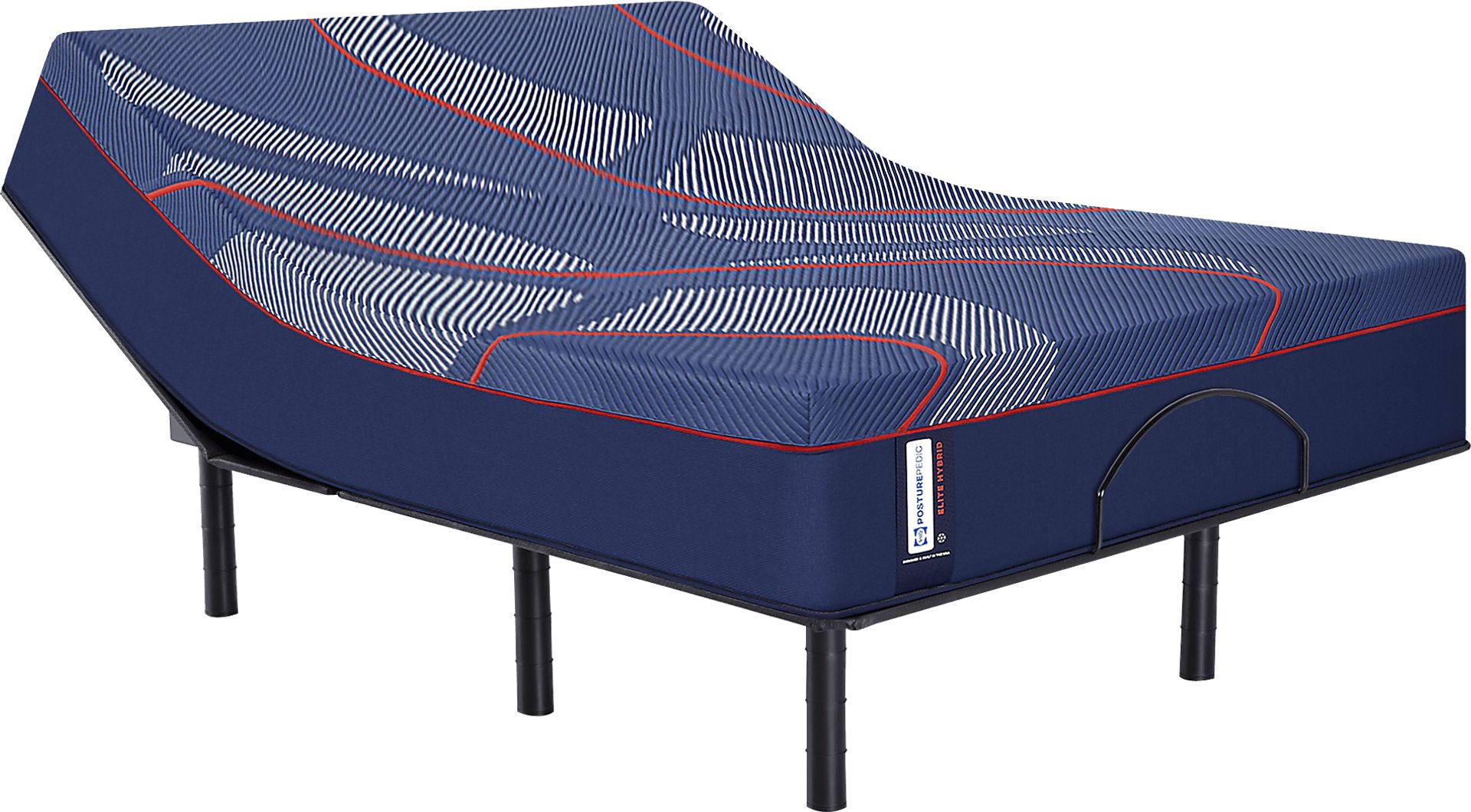 Sealy Posturepedic Hybrid Albany II King Mattress with Head Up Only Base - Image 1