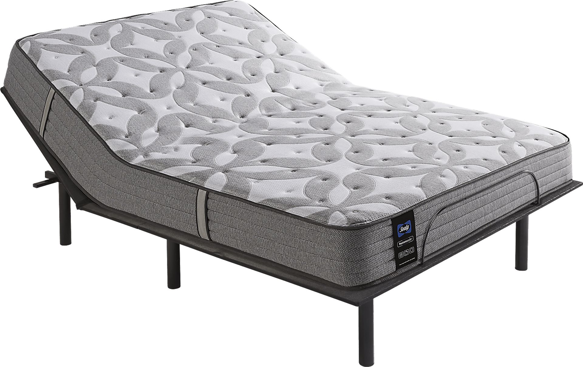 Sealy Posturepedic Kestrel Queen Mattress with Head Up Only Base - Image 1