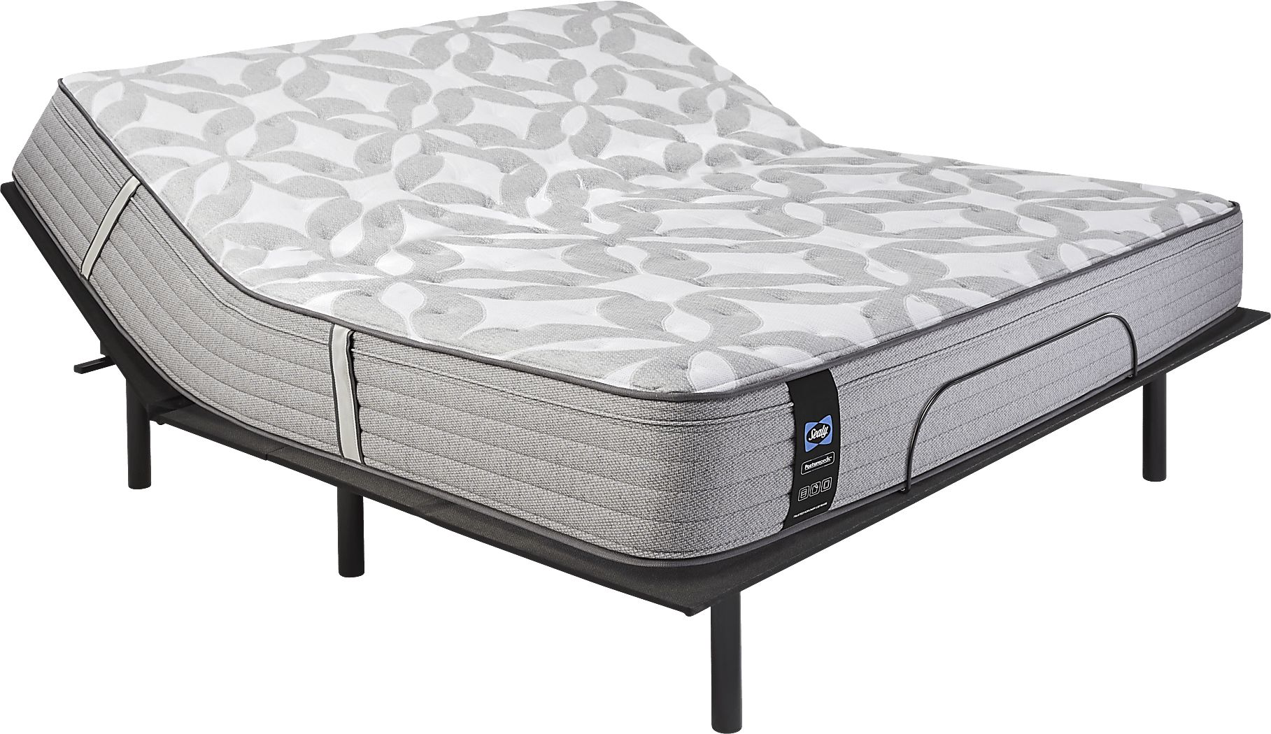 Sealy Posturepedic Lydbury King Mattress with Head Up Only Base - Rooms ...