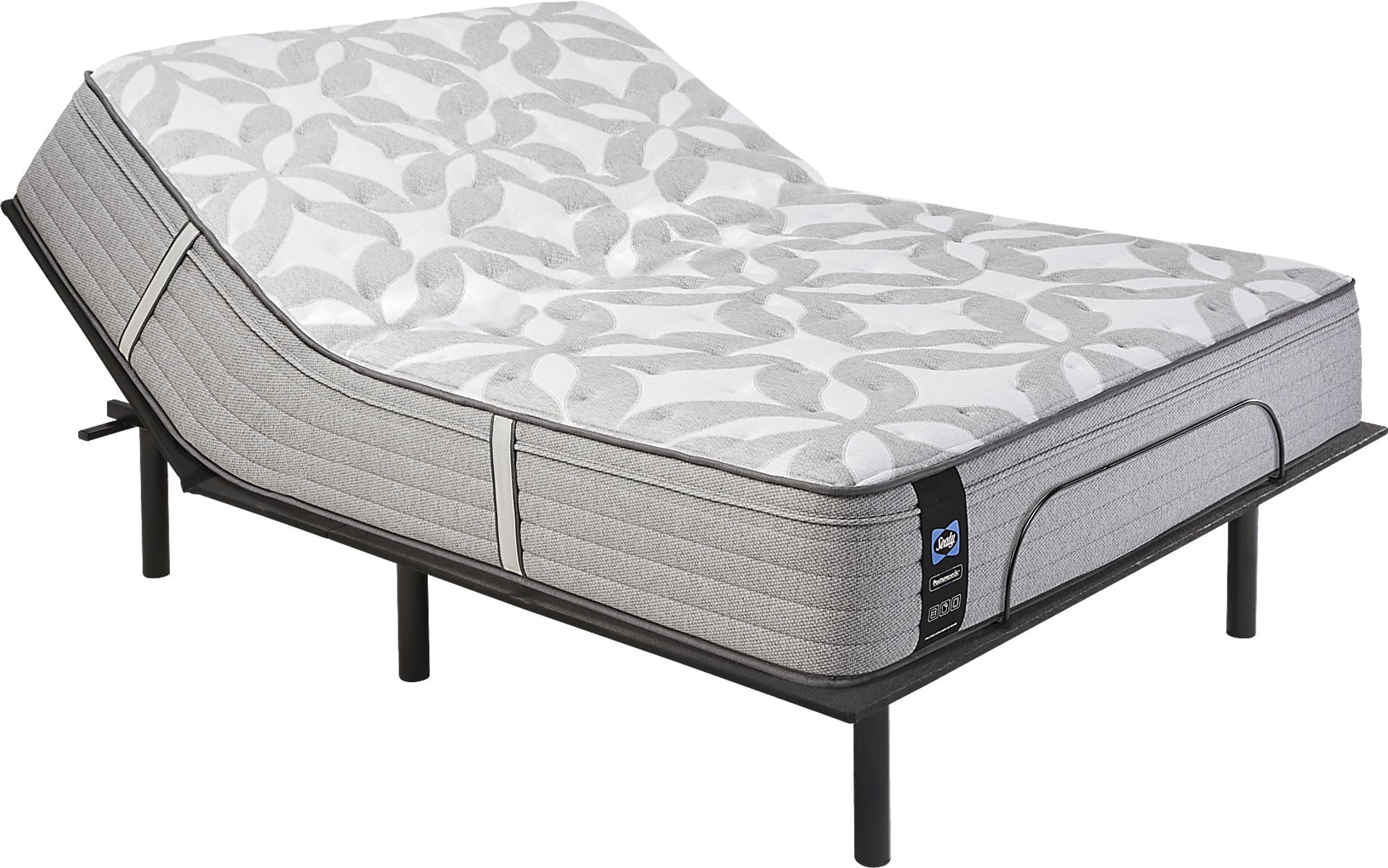 Sealy Posturepedic Lydbury Queen Mattress with Head Up Only Base - Image 1