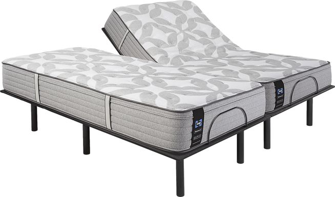Sealy Posturepedic Lydbury Split King Mattress with Head Up Only Base