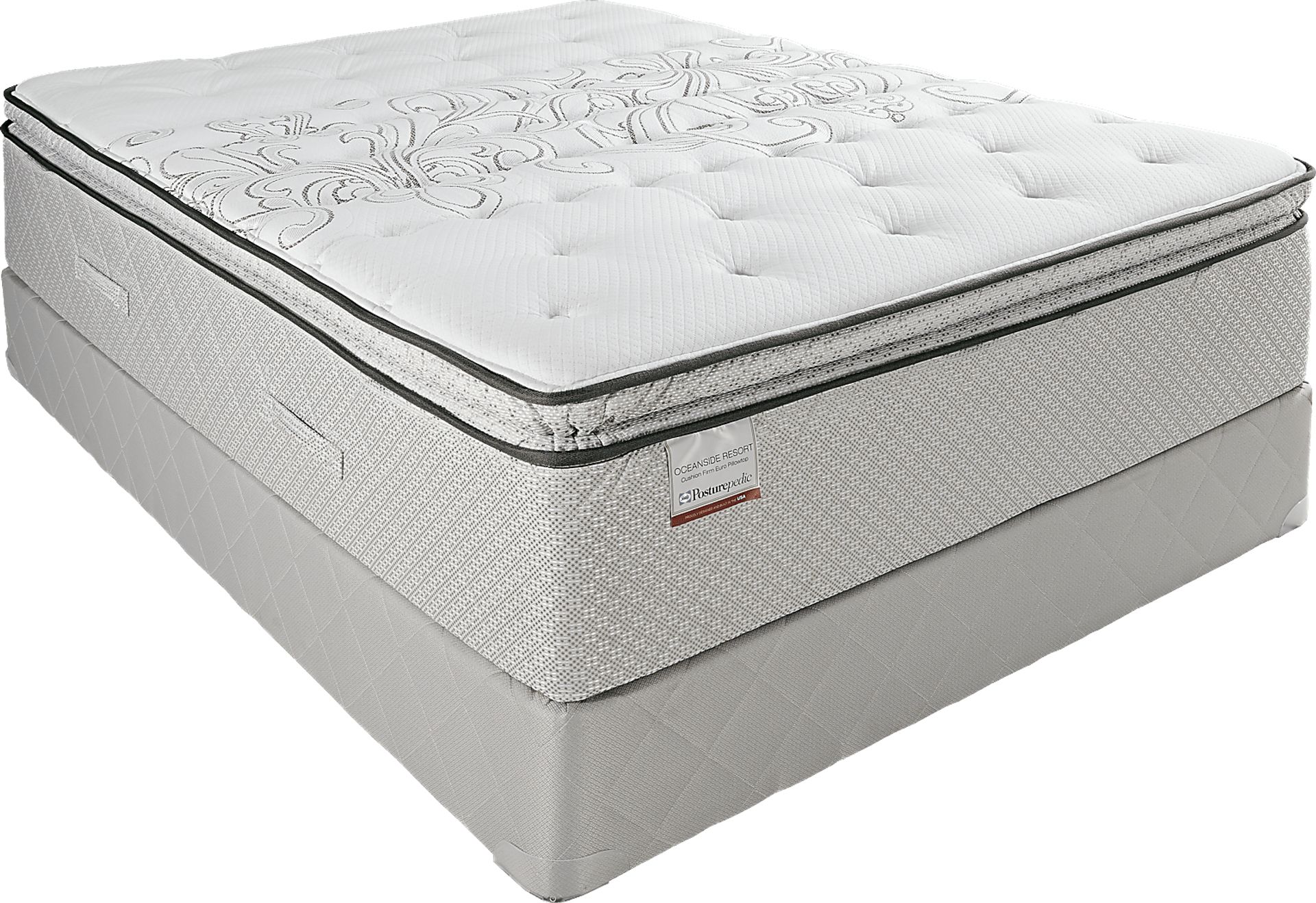 Sealy Posturepedic Oceanside Resort Low Profile Queen Mattress Set - Image 1