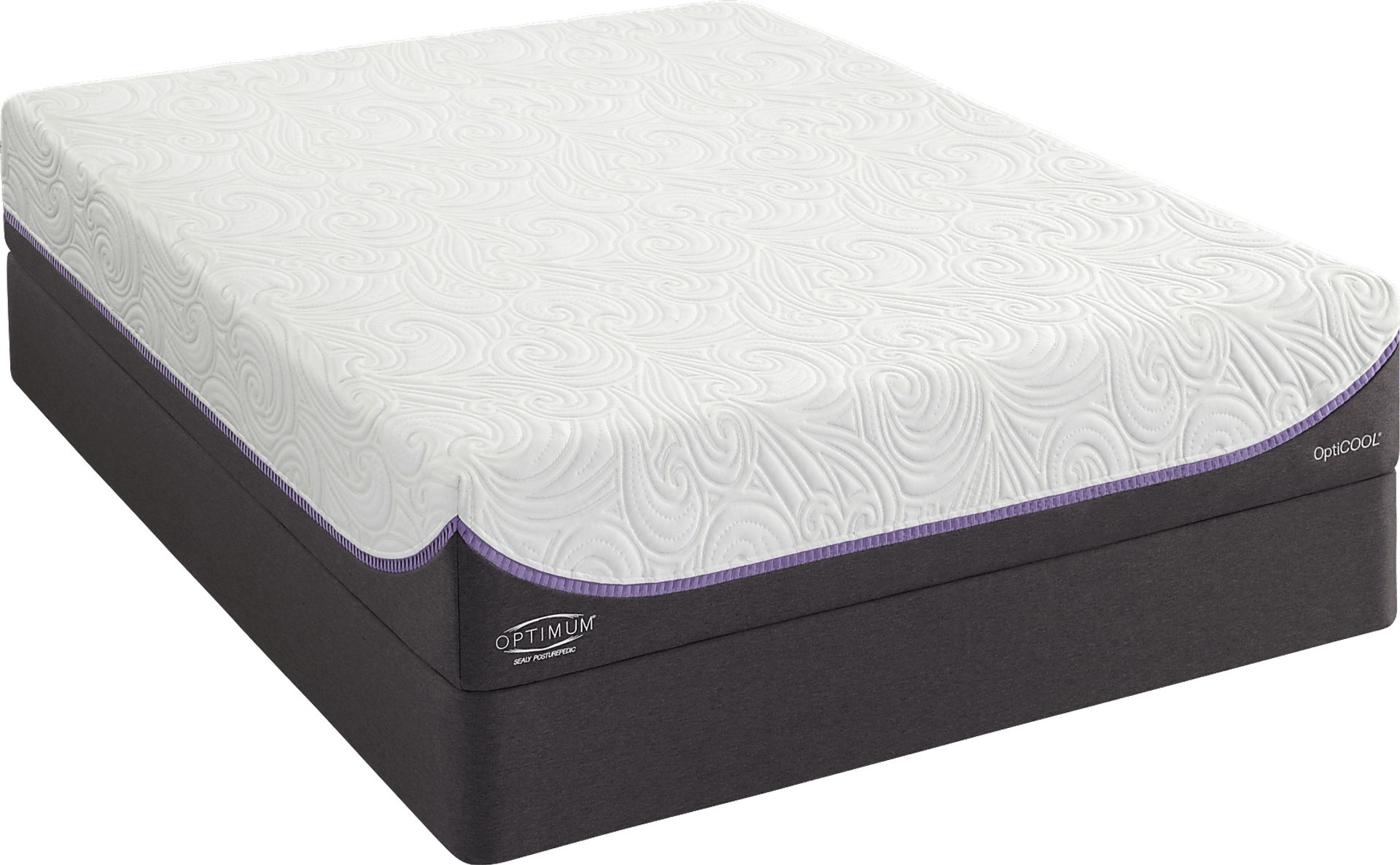 Sealy Posturepedic Optimum Inspiration Gold Low Profile Queen Mattress Set - Image 1
