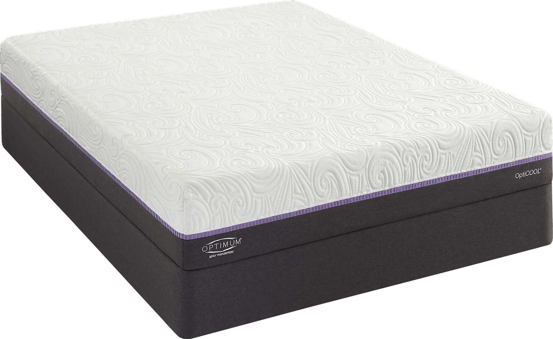 Sealy Posturepedic Optimum Radiance Gold Low Profile King Mattress Set - Image 1