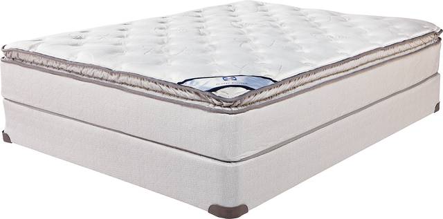Sealy Posturepedic Orange Blossom Low Profile Queen Mattress Set - Thumbnail - Image 1