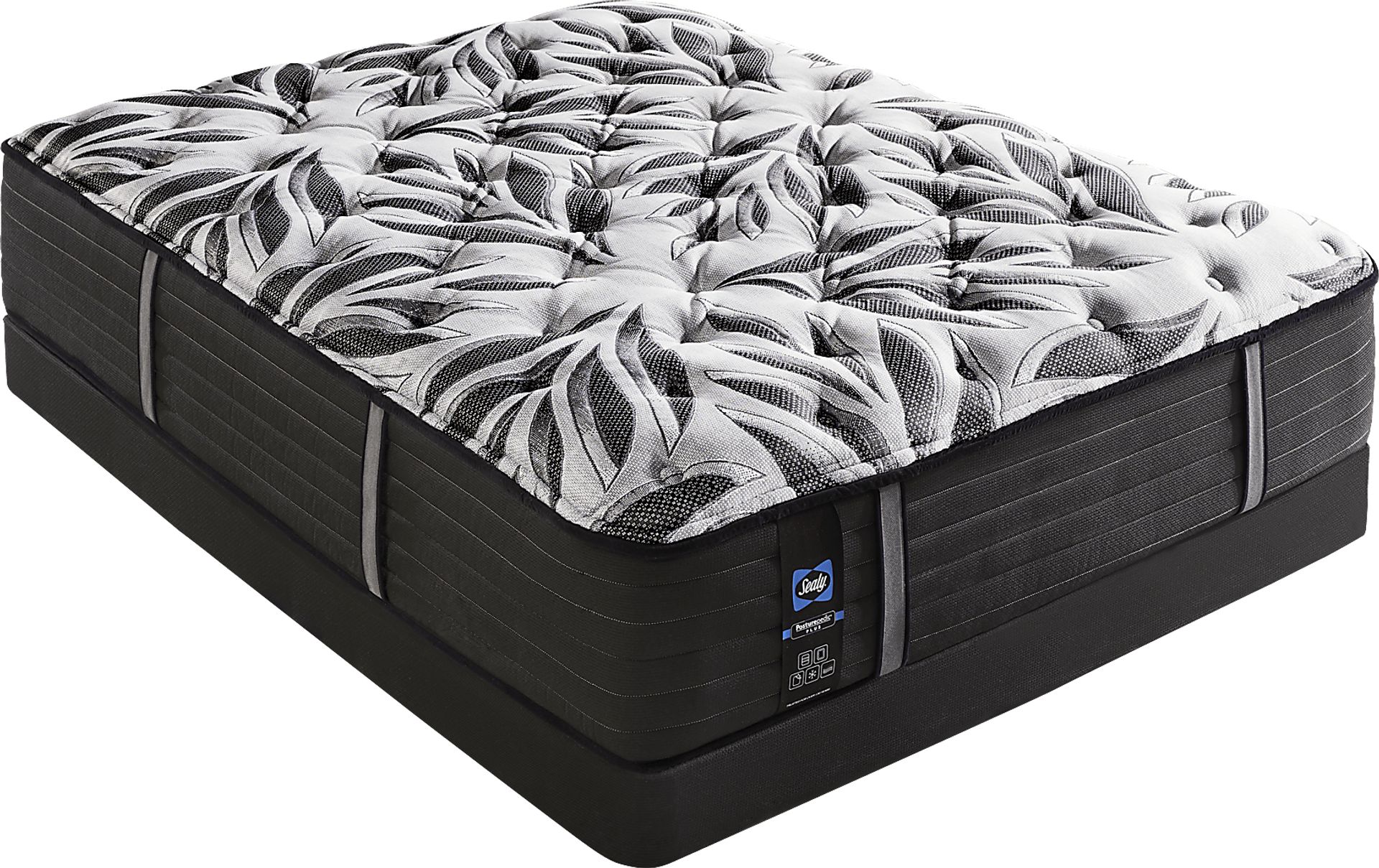 Sealy Posturepedic Plus Colliford Low Profile Queen Mattress Set - Image 1