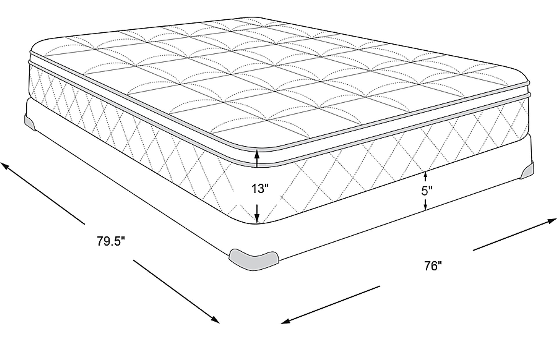 Dimension Image. Please refer to the Dimension Tab on this page for dimension details.