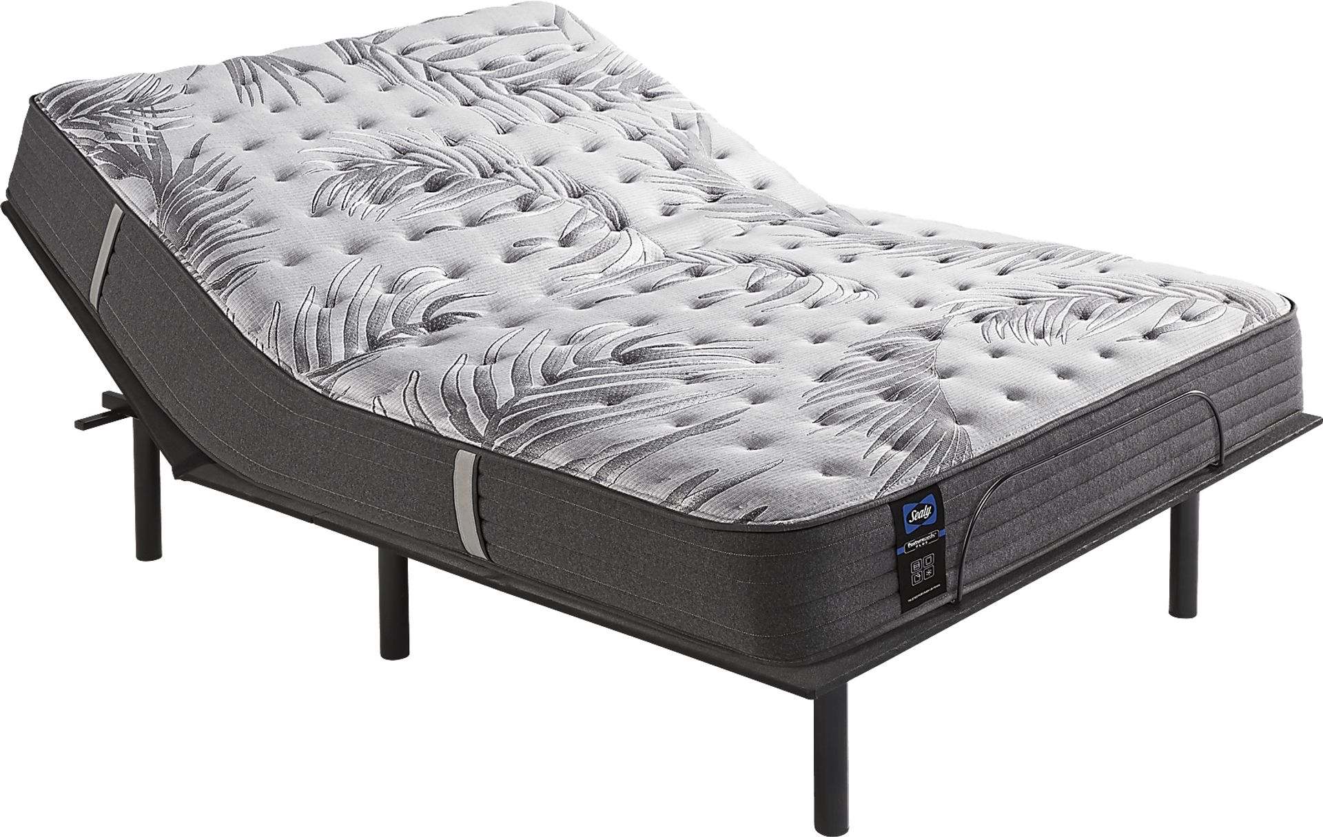 Sealy Posturepedic Plus Lockfield Queen Mattress with Head Up Only Base - Image 1