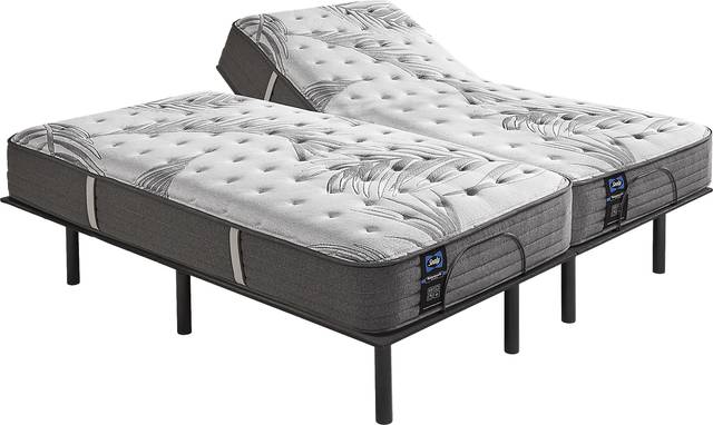 Sealy Posturepedic Plus Lockfield Split King Mattress with Head Up Only Base - Thumbnail - Image 1