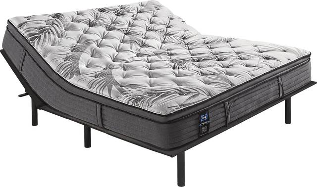 Sealy Posturepedic Plus Starley King Mattress with Head Up Only Base - Thumbnail - Image 1