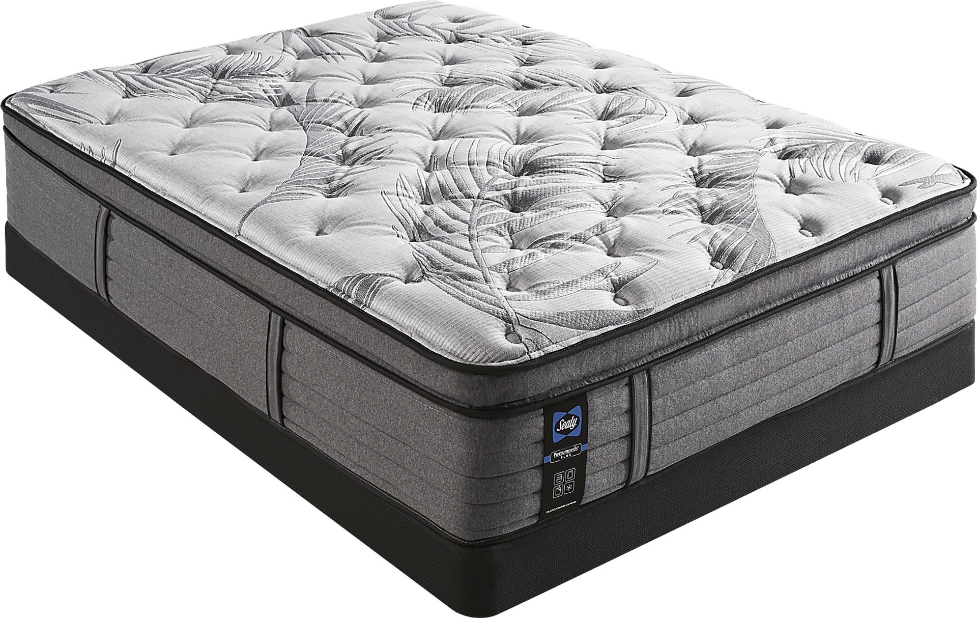 Sealy Posturepedic Plus Starley Low Profile Queen Mattress Set - Image 1