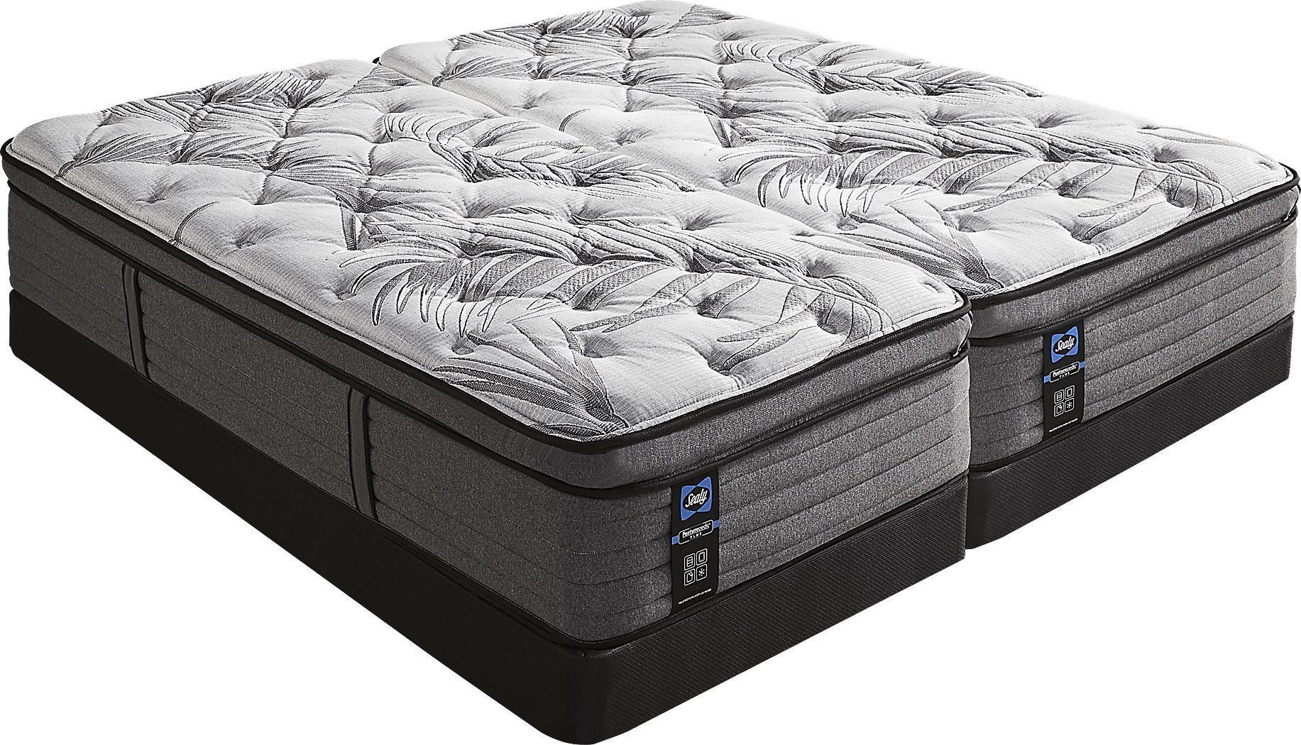 Sealy Posturepedic Starley Low Profile Split King Mattress Set Rooms