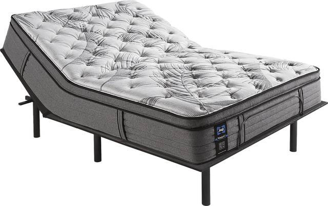Sealy Posturepedic Plus Starley Queen Mattress with Head Up Only Base - Thumbnail - Image 1