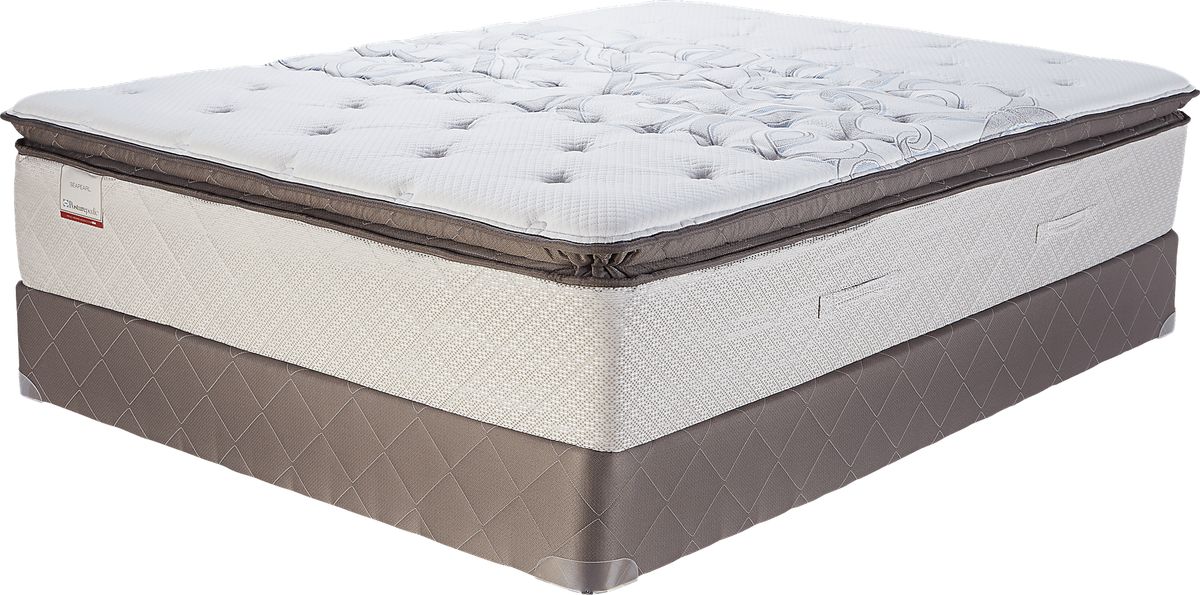 Sealy Posturepedic Seapearl Low Profile Queen Mattress Set Rooms To Go