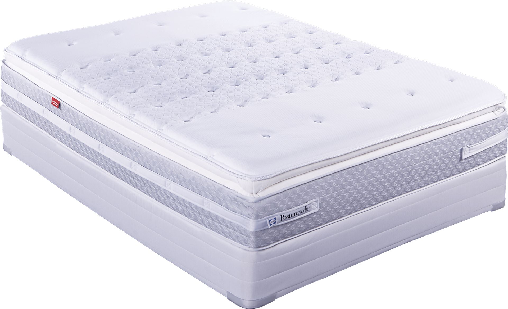 Sealy Posturepedic Serenity Pointe Queen Low Profile Mattress Set - Image 1