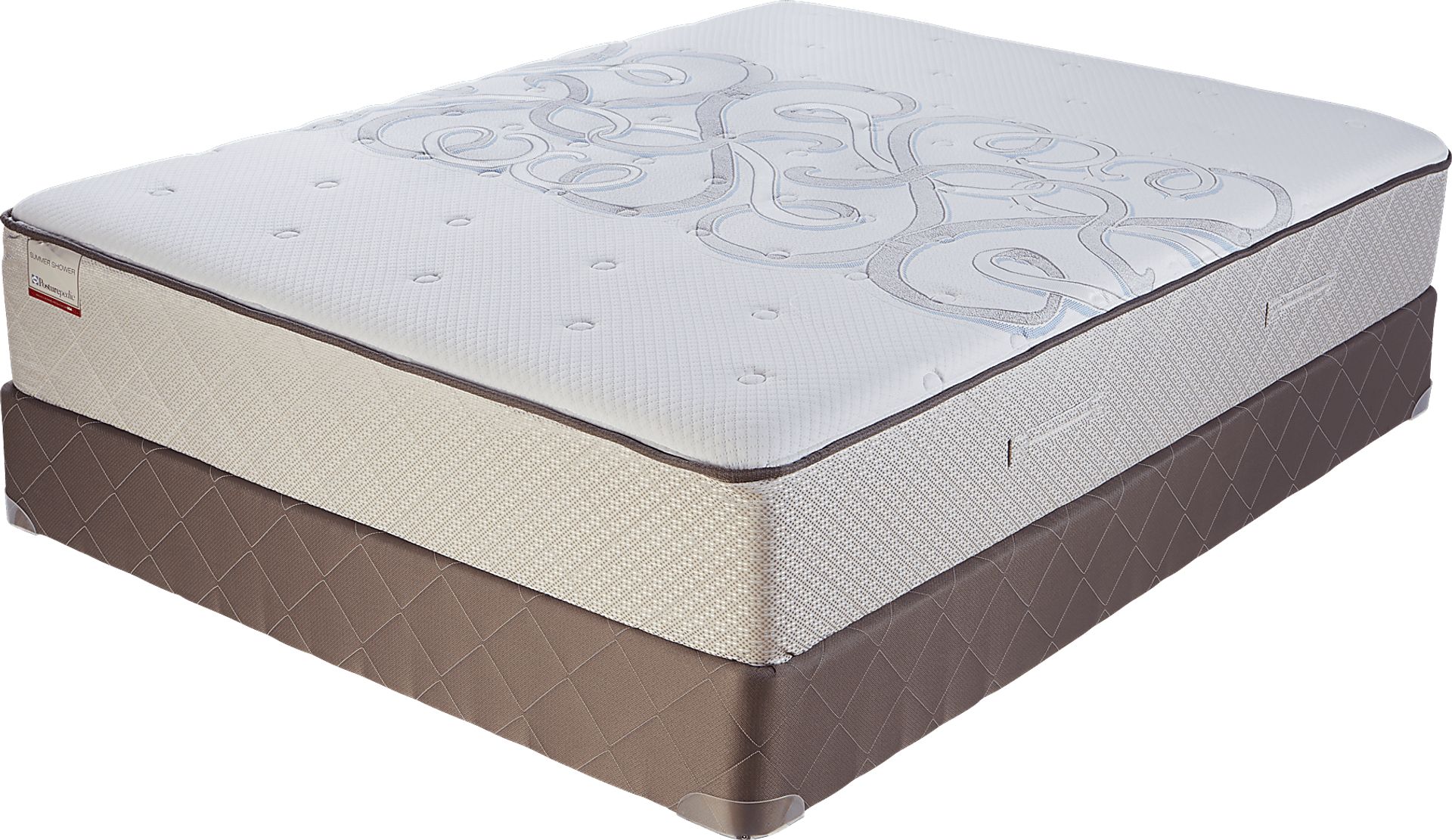 Sealy Posturepedic Summer Shower Low Profile Queen Mattress Set - Image 1