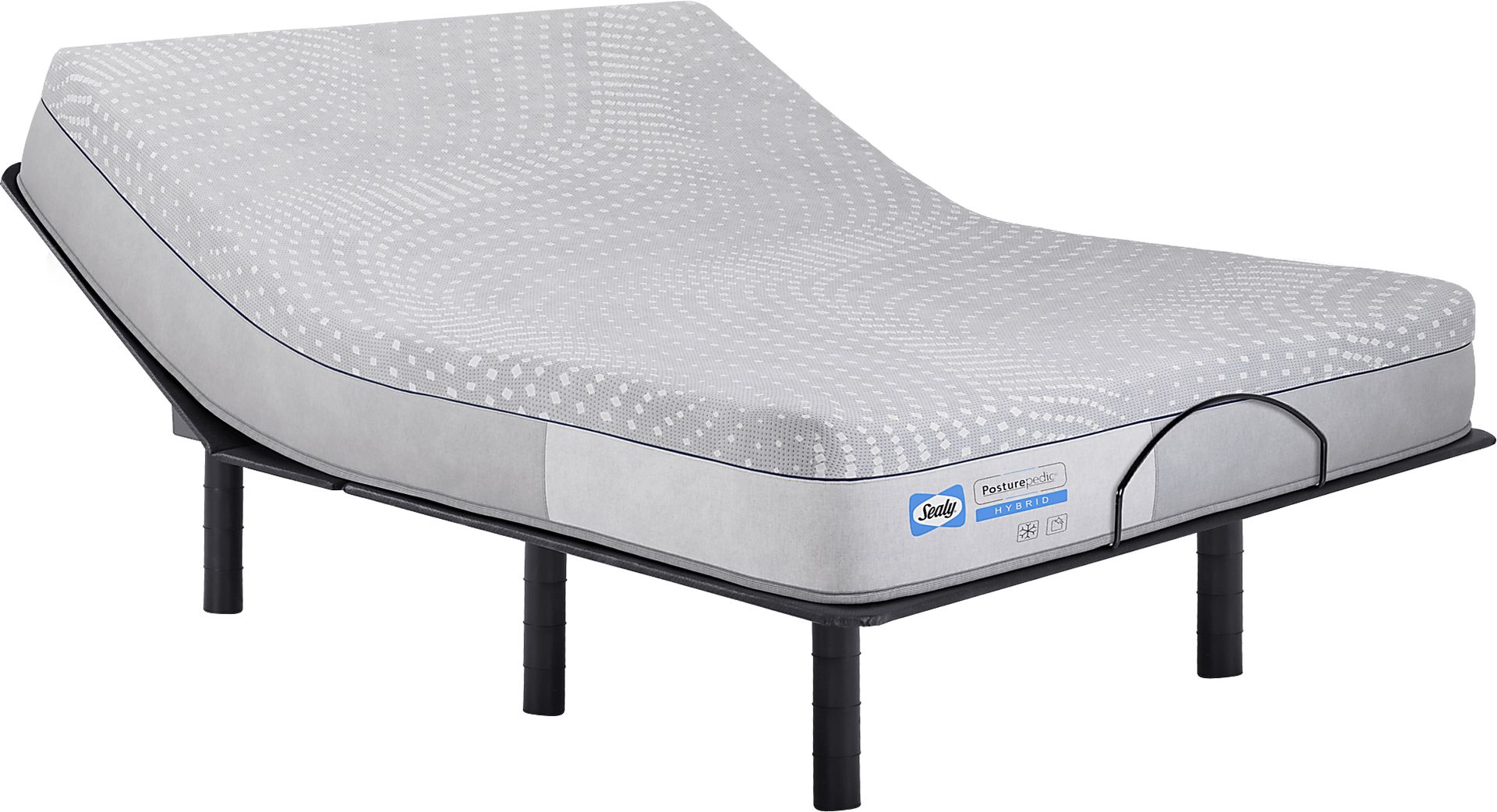 Sealy Posturepedic Valley Road Queen Mattress with Head Up Only Base - Image 1