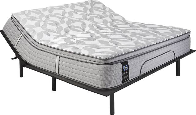 Sealy Posturepedic Weldon King Mattress with Head Up Only Base - Thumbnail - Image 1