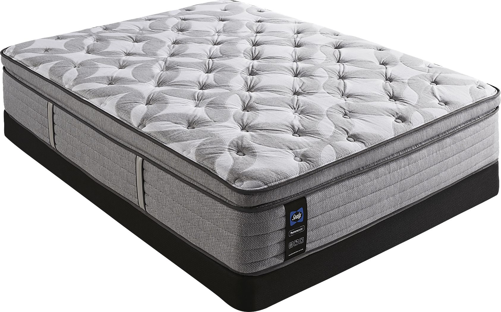 sealy tattershall plush european pillowtop queen-size mattress