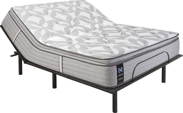 Sealy Posturepedic Weldon Queen Mattress with Head Up Only Base - Thumbnail - Image 1