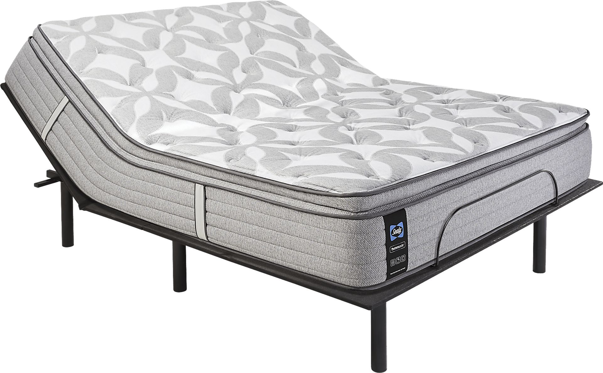 Sealy Posturepedic Weldon Queen Mattress with Head Up Only Base - Image 1