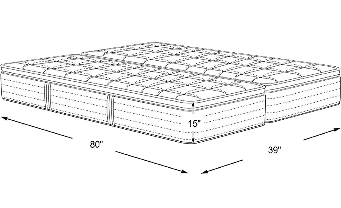 Sealy Posturepedic Plus Colliford Split King Mattress (2 TWXL) Rooms To Go