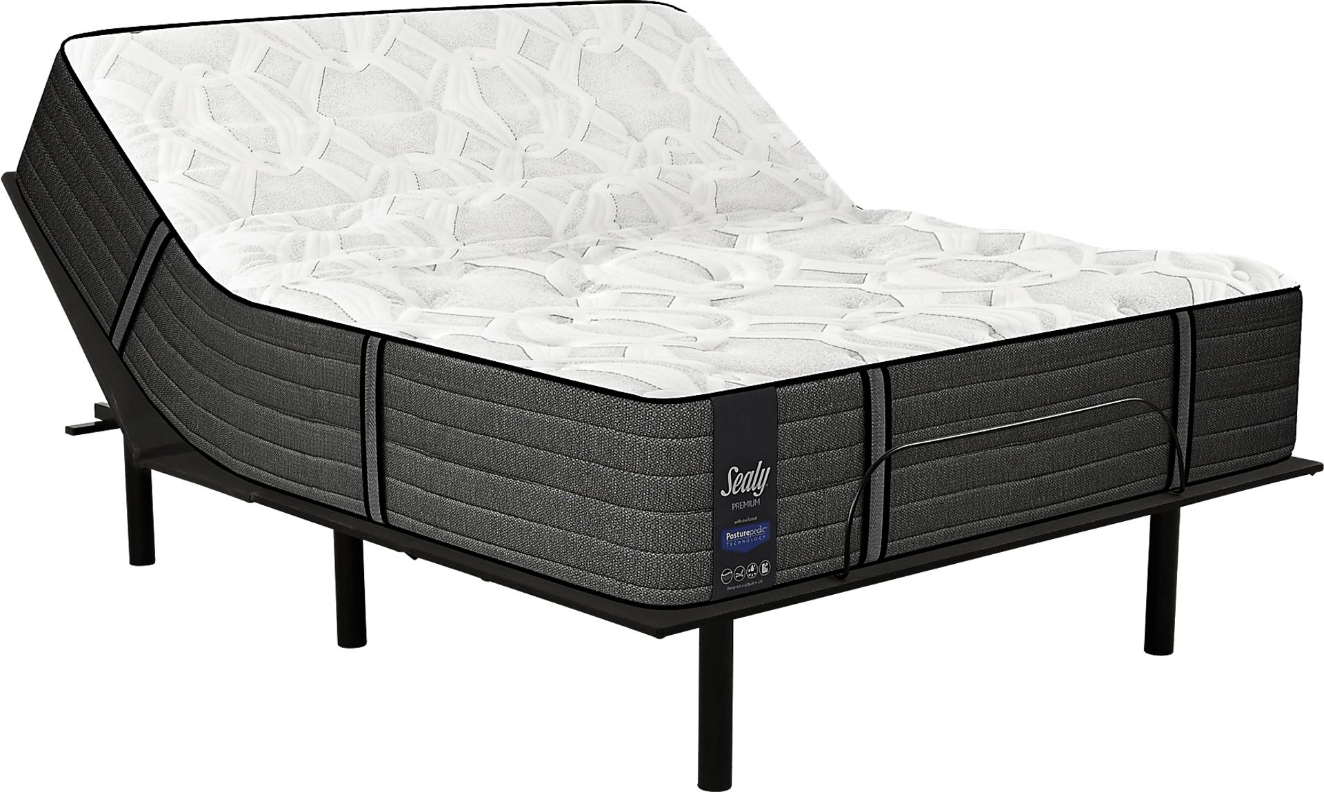Sealy Premium Seaside Mist King Mattress with Reverie O200 Adjustable Base - Image 1