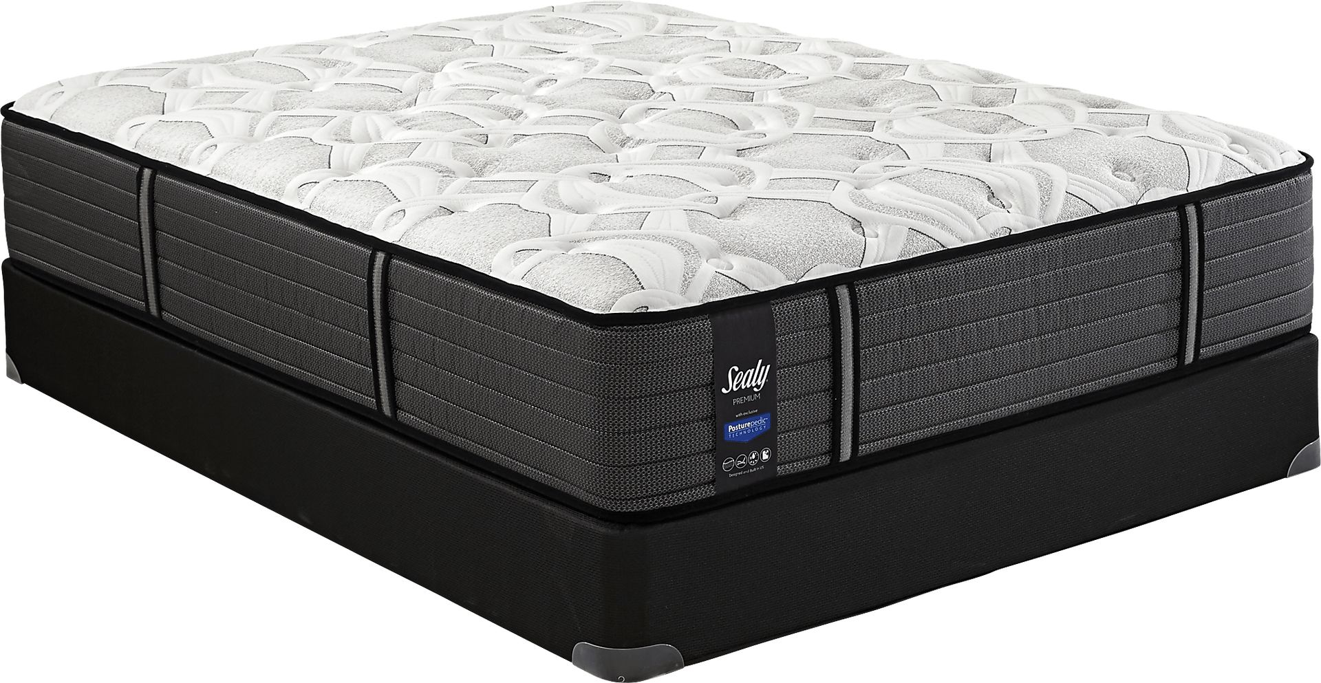 Sealy Premium Seaside Mist Low Profile Queen Mattress Set - Image 1