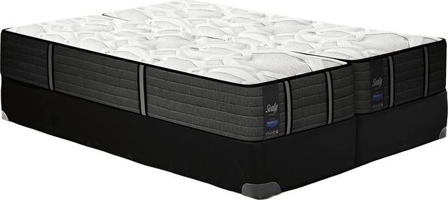 Sealy Premium Seaside Mist Low Profile Split King Mattress Set - Thumbnail - Image 1