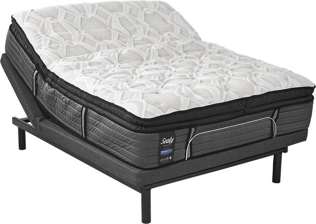 Sealy Premium Sunset Key King Mattress with Sealy Ease Adjustable Lifestyle Base - Thumbnail - Image 1