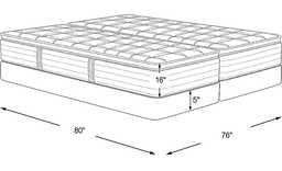 Sealy Premium Sunset Key Low Profile Split King Mattress Set - Thumbnail - Image 2