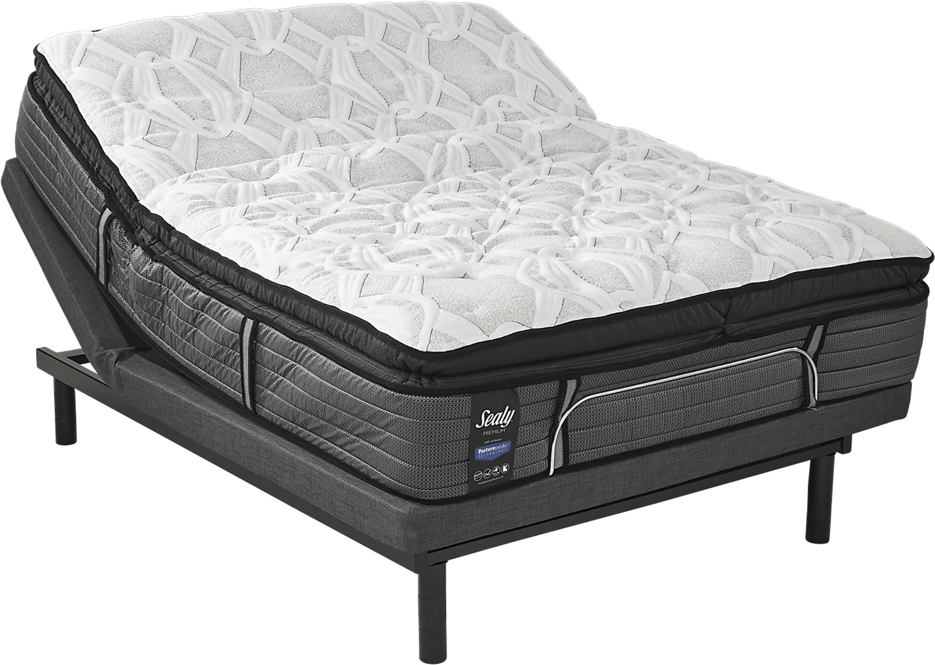 Sealy Premium Sunset Key Queen Mattress with Sealy Ease Adjustable Lifestyle Base - Image 1