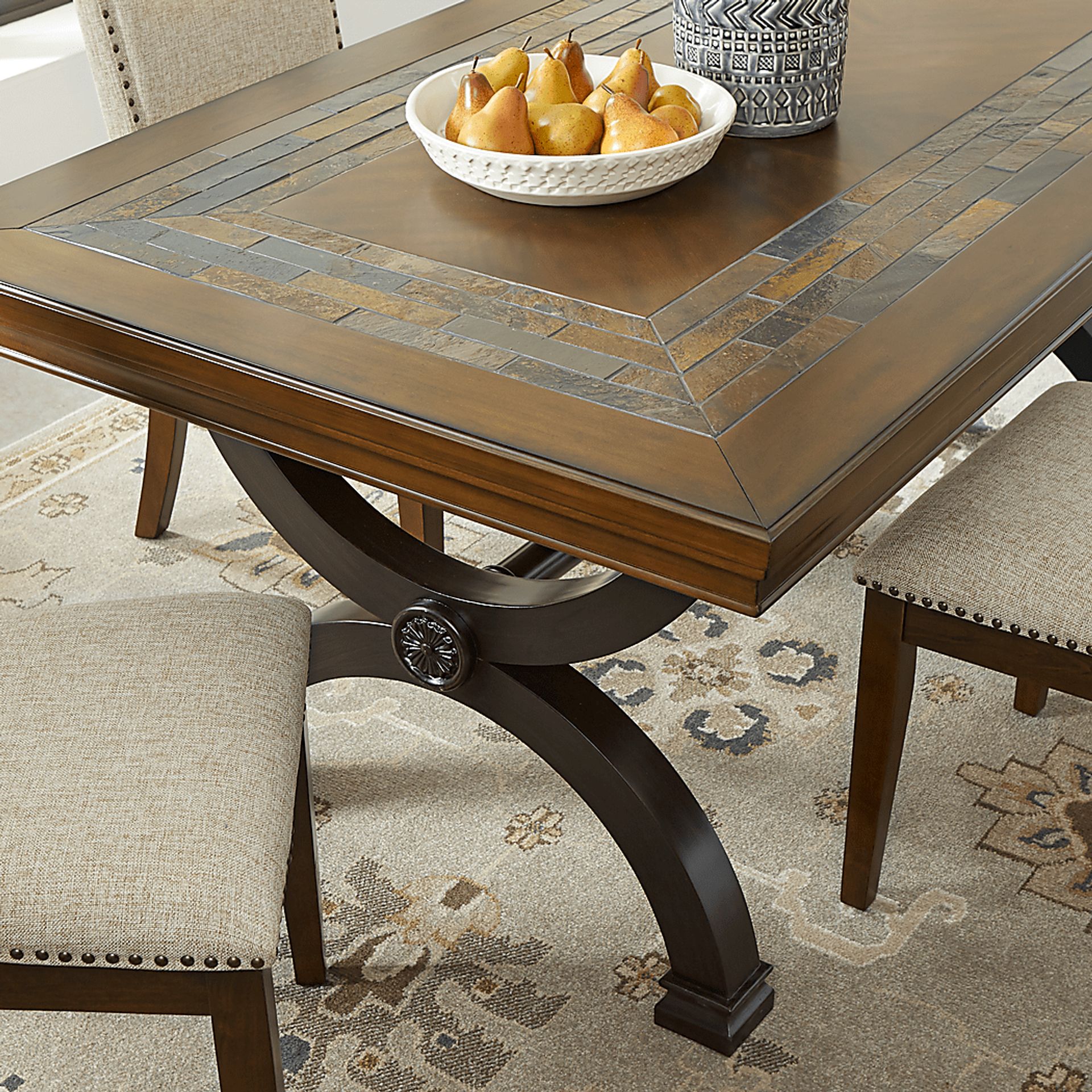 Sean Brown Cherry Rectangle Dining Table - Image 2