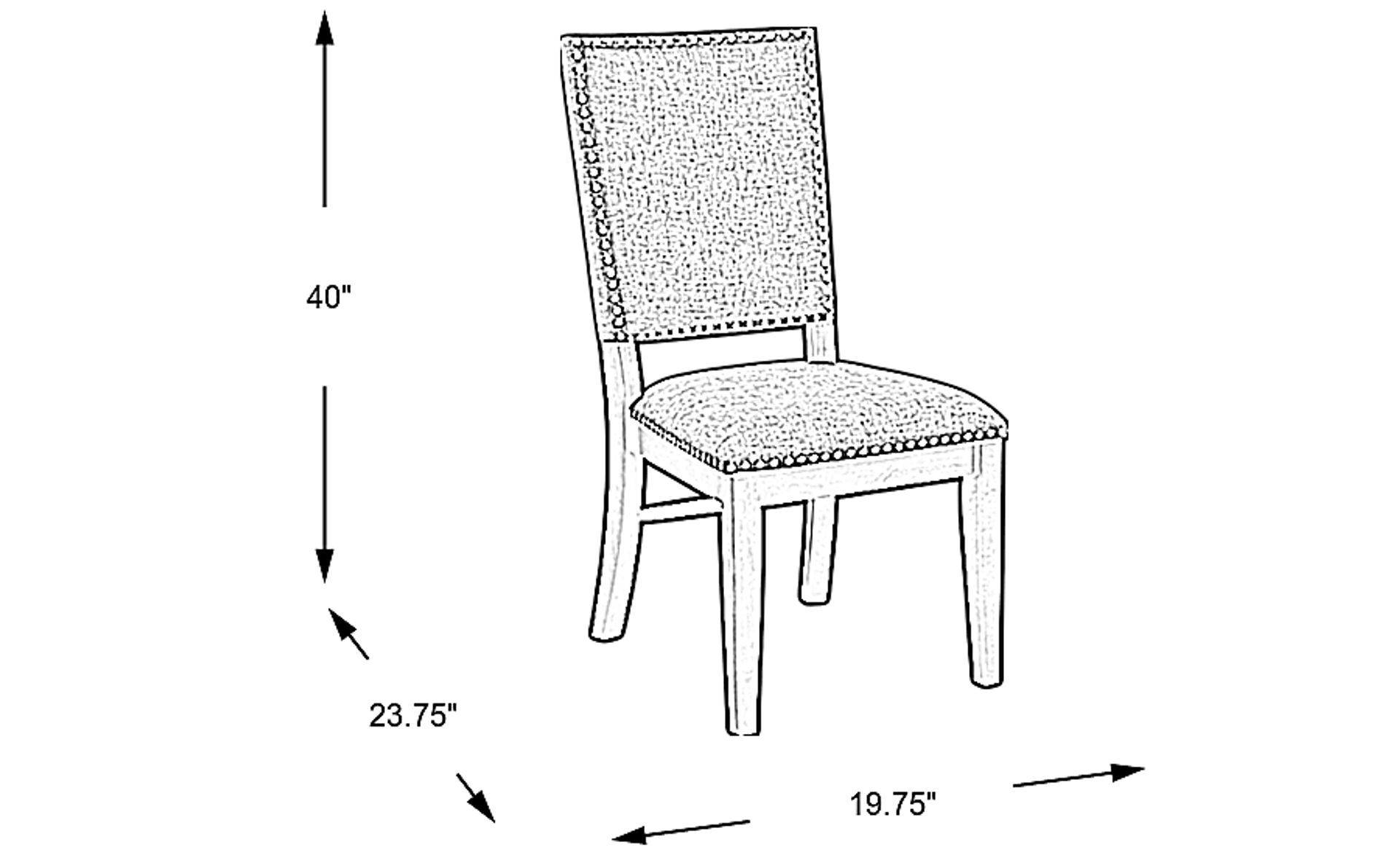 Dimension Image. Please refer to the Dimension Tab on this page for dimension details.