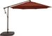 Seaport 10' Octagon Terracotta Outdoor Cantilever Umbrella with Base and Stand