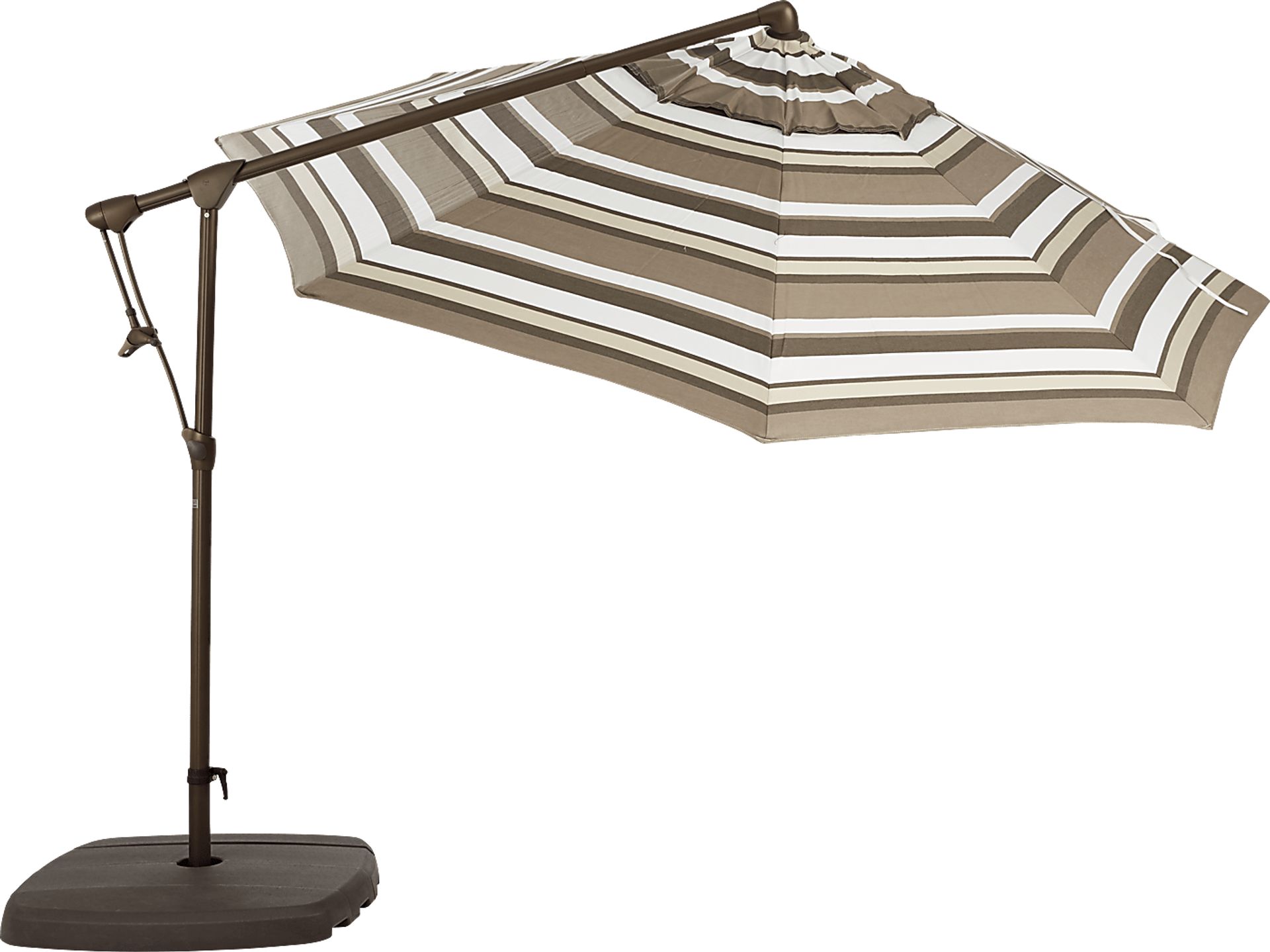 garden treasures 10-ft offset beige octagon patio umbrella with crank Treasure 11' Cantilever Crafted with an aluminum frame that is powder 11' AKZP Octagon Cantilever Umbrella