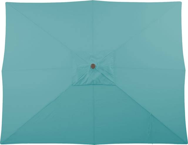 Seaport 8 x 10 Rectangle Aqua Outdoor Umbrella - Thumbnail - Image 3