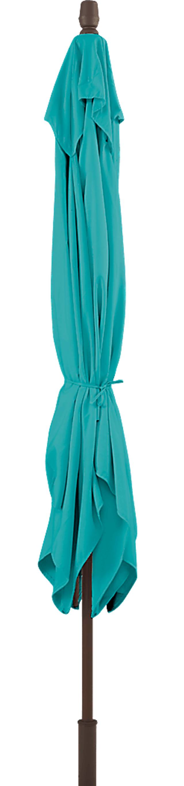 Seaport 8 x 10 Rectangle Aqua Outdoor Umbrella - Thumbnail - Image 4