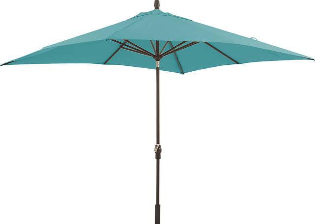 Seaport 8 x 10 Rectangle Aqua Outdoor Umbrella - Thumbnail - Image 5