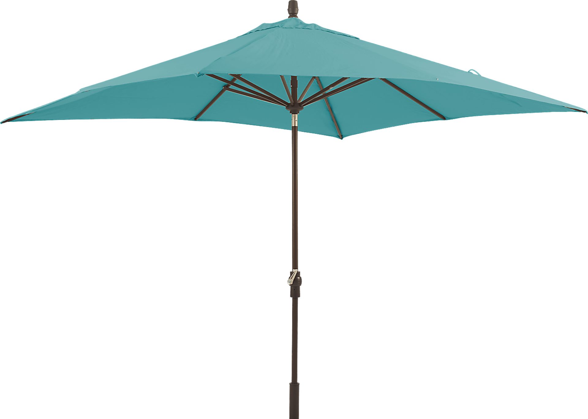 Seaport 8 x 10 Rectangle Aqua Outdoor Umbrella - Image 5