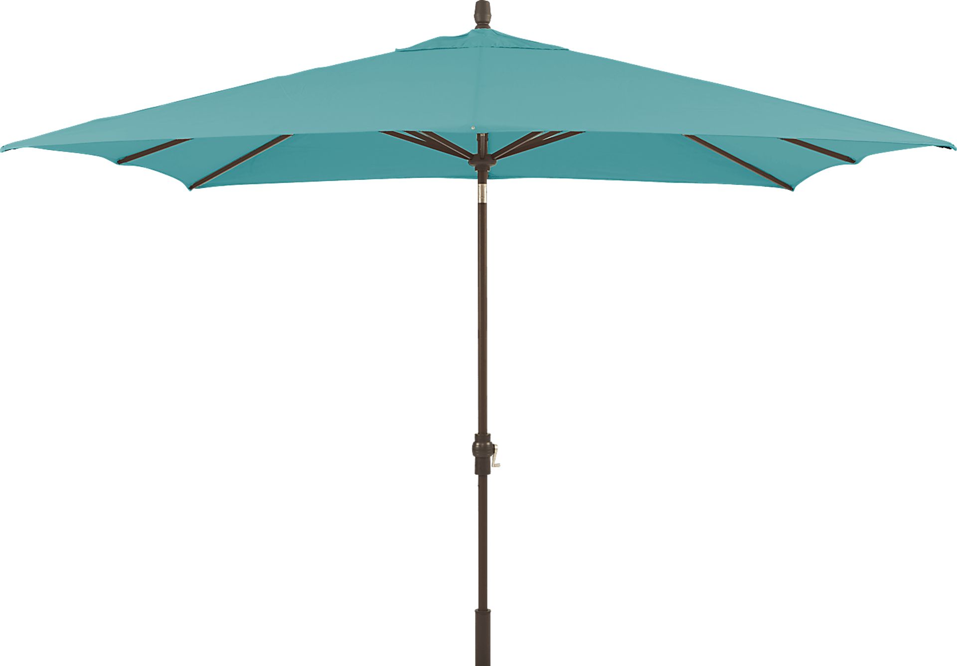 Seaport 8 x 10 Rectangle Aqua Outdoor Umbrella - Image 1
